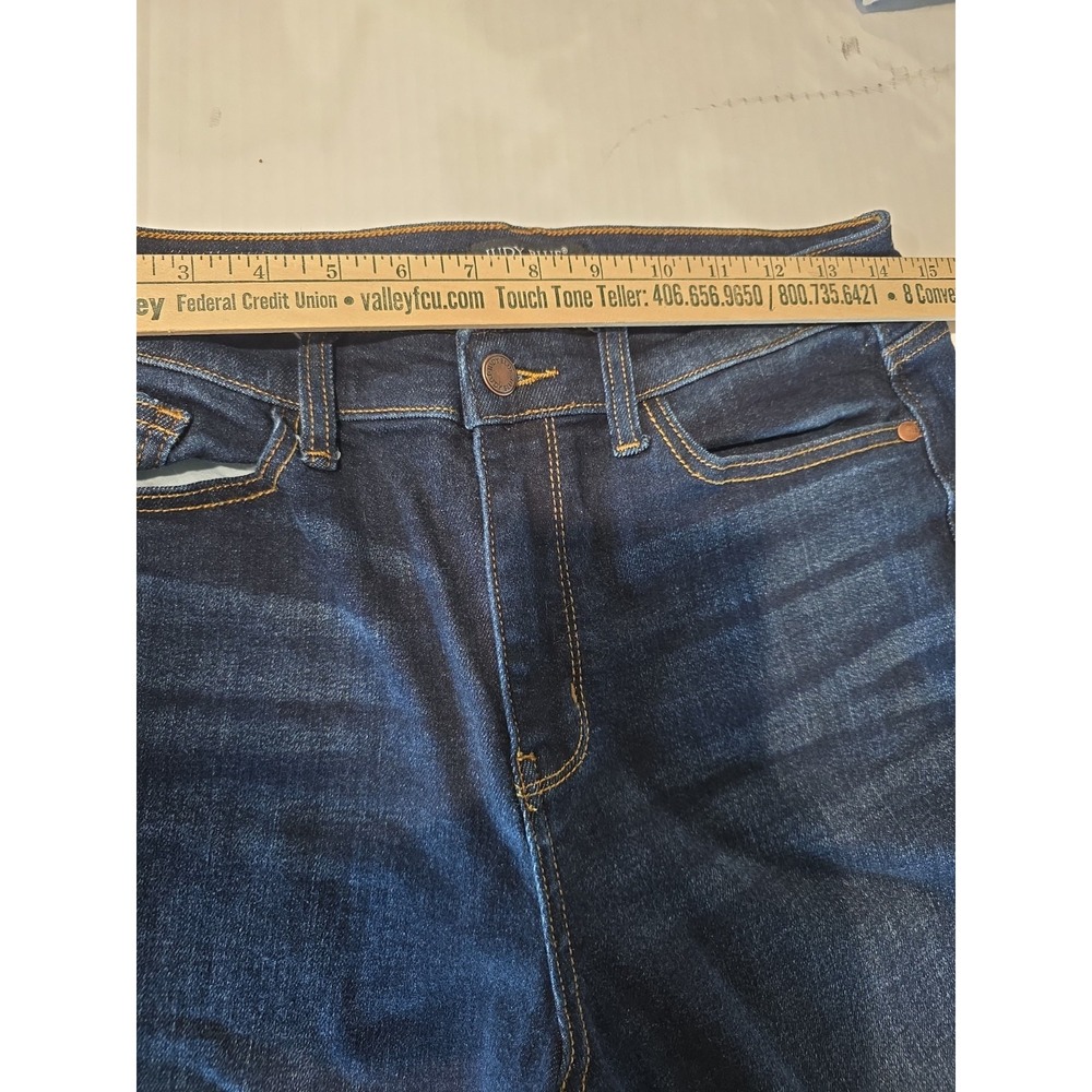 Judy Blue Dark Wash High Rise Wide Leg Denim Jeans 5-Pocket, Women's 9/29 - Picture 2 of 13